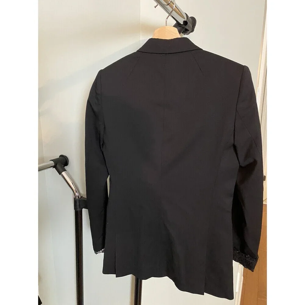 The Kooples Women's Double-Breasted Blazer Black Size 32 $725 - Picture 12 of 14
